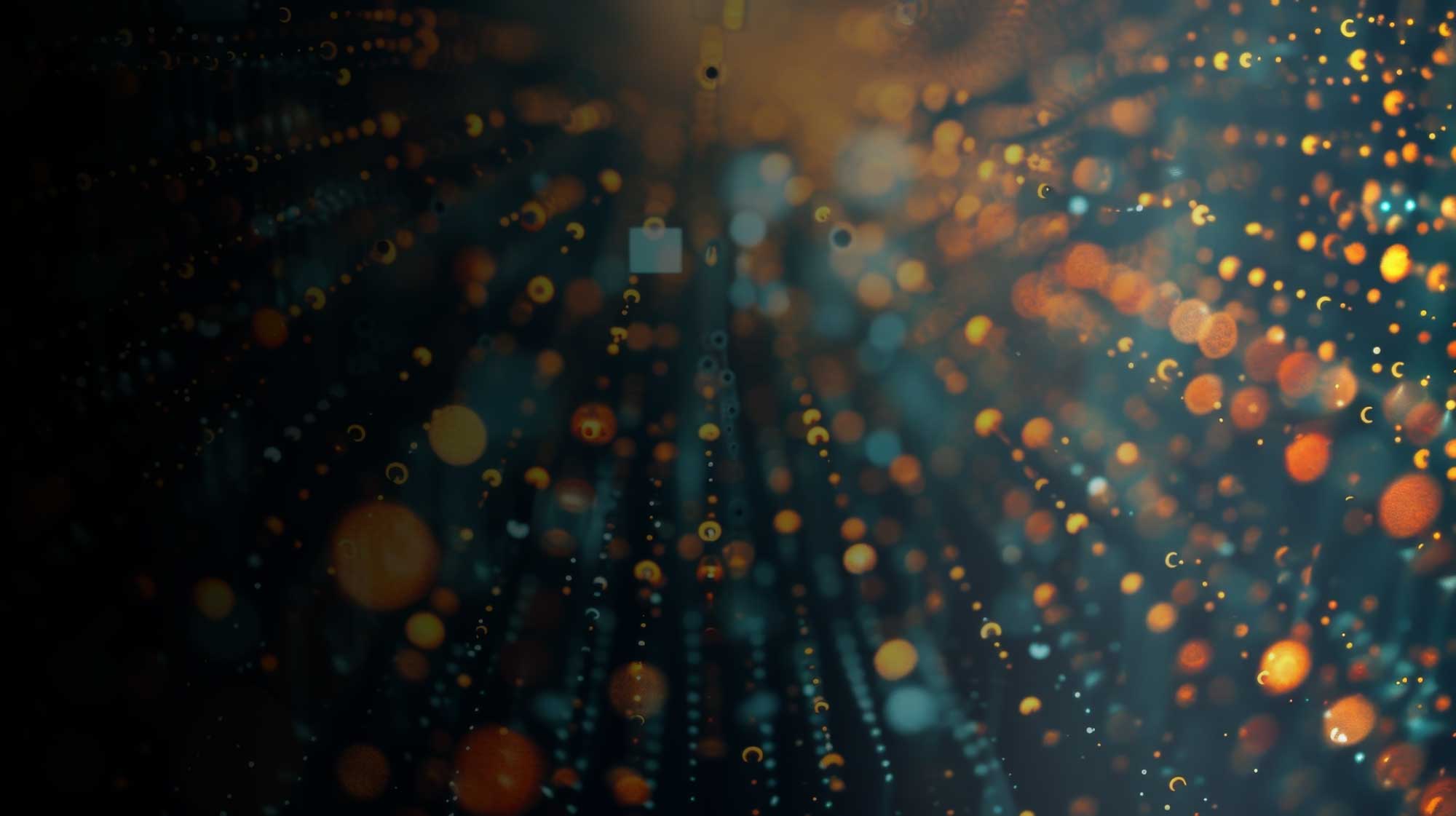 Abstract network of illuminated payment data points